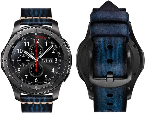 Miniatura 15 de MroTech Correa de 0.866 in compatible con Samsung Gear S3 Frontier/Classic/Galaxy Watch 1.811 in/Galaxy Watch 3 de 1.772 pulgadas, correa de Rojo