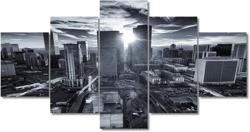 Miniatura 59 de TUMOVO Fotos en lienzo de Estados Unidos, Cincinnati, Ohio, Skyline at Dusk para tu sala de estar, impresiones de paisaje urbano de rascacielos