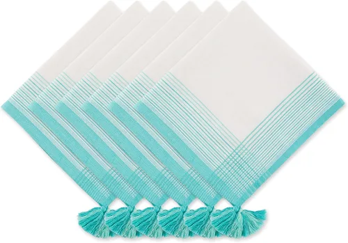 Miniatura 10 de DII Seashore Collection - Juego de servilletas, 20 x 20 pulgadas, cangrejo azul, 6 piezas