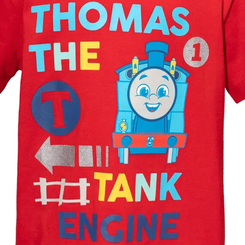 Miniatura 4 de Thomas & Friends Tank Engine - Paquete de 2 camisetas para niños pequeños a niños pequeños