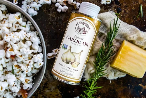 Miniatura 10 de La Tourangelle, Aceite de ajo, aceite alto en oleico para cocinar pastas, aderezos para ensalada, rociar sobre palomitas de maíz, aroma y sabor