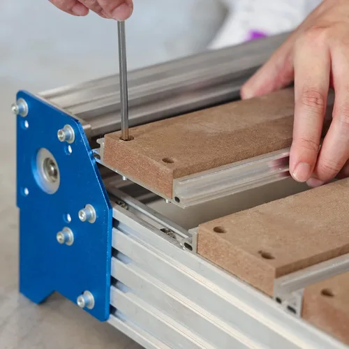 Miniatura 7 de Genmitsu 6060 Mesa de Tablero de Desperdicio Híbrida de Aluminio y MDF para Máquina de Router CNC PROVerXL 4030 a 6060 Kit de Extensión de Eje XY