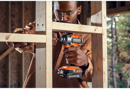 Miniatura 6 de Ridgid Destornillador de impacto de 18 V sin escobillas de 3 velocidades de 1/4 pulgadas (solo herramienta, empaquetado a granel)
