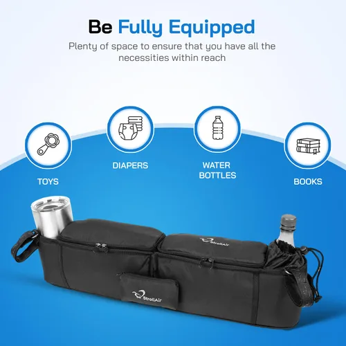 Miniatura 5 de Bolsa organizadora StrollAir, para colocar en un carrito de bebé, color negro