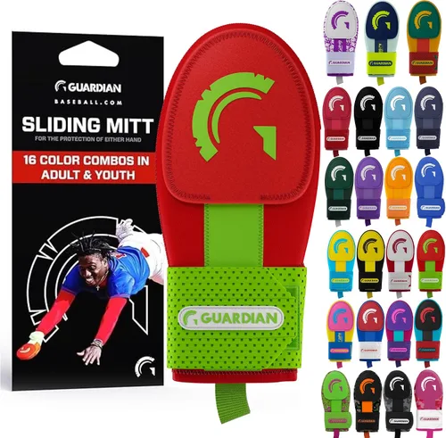 Miniatura 9 de Guante deslizante Guardian Baseball - Tallas para jóvenes y adultos - Guante deslizante para béisbol - Correa de compresión elástica