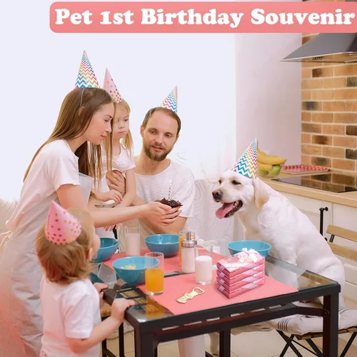 Miniatura 7 de Paquete de 30 suministros para fiesta de primer cumpleaños, regalo para invitados, 1 abrebotellas, decoración de primer aniversario, recuerdos, Rosa