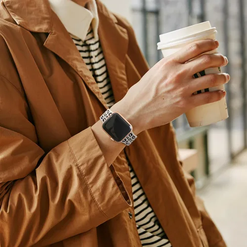 Miniatura 5 de CreateGreat Correas de leopardo grabadas compatibles con Apple Watch Band de 1.575 in 1.614 in 1.496 in 1.654 in 1.732 in 1.772 in 1.811 in 1.929 in