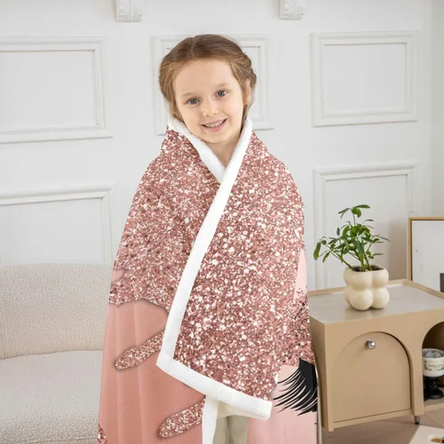 Miniatura 4 de Erosebridal Manta de vellón de pestañas de 40 x 50 pulgadas, hermosa manta de maquillaje femenino para niñas y mujeres, decoración de dormitorio