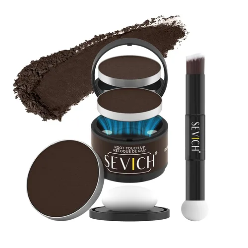 Miniatura 29 de Sevich - Sombra instantánea en polvo para línea capilar de cobertura rápida, corrector rápido de raíz de canas finas, cejas y barba, resistente al