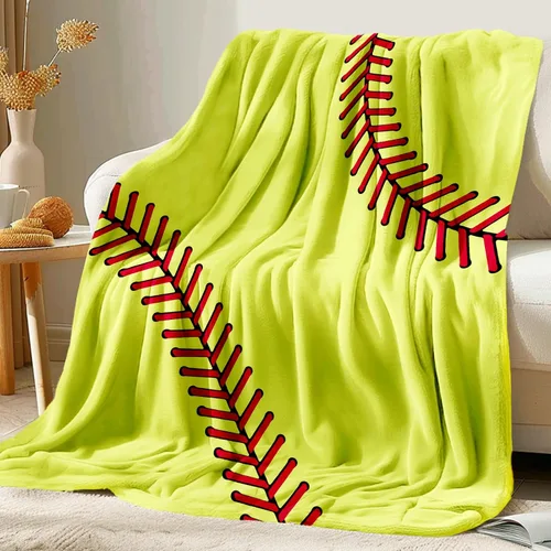 KING DARE Manta de softbol – Manta de forro polar suave para niños de 8 a 12 años, regalos únicos para los amantes del softbol, 40 x 50 pulgadas
