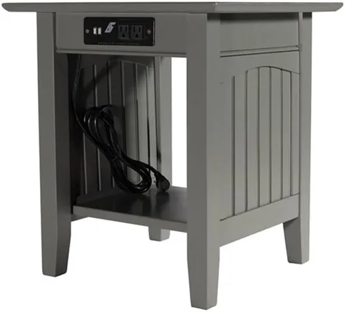 Miniatura 11 de Mesa Atlantic Furniture AH13312 Nantucket, mesa auxiliar, Madera, Driftwood
