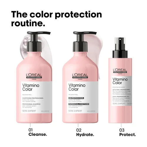 Miniatura 5 de L'Oreal Professionnel Paris Vitamino Color Shampoo - Protects & Preserves Hair Color, Prevents Damage, Adds Vibrancy & Enhances Shine