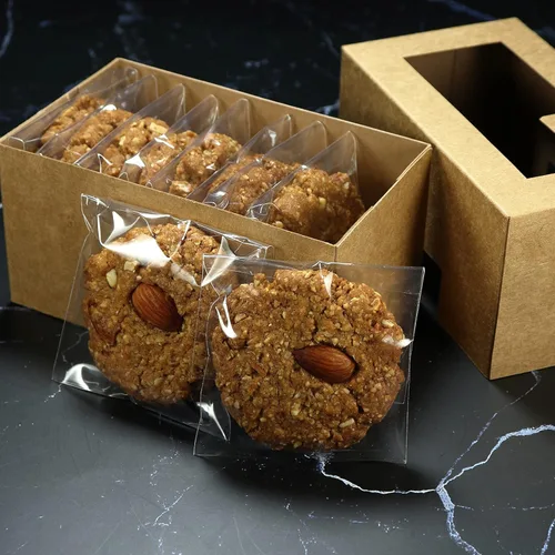 Miniatura 4 de Bolsas de celofán autosellantes, bolsa para galletas de 4 x 6 pulgadas, bolsas de celofán resellables transparentes autoadhesivas, 100