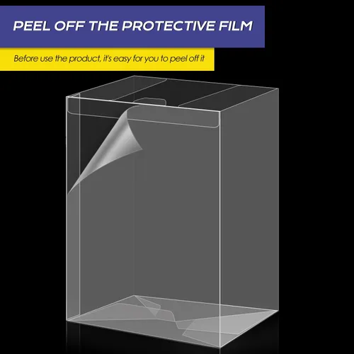 Miniatura 3 de Paquete de 100 fundas protectoras transparentes compatibles con Funko, figuras pop de 4 pulgadas, protectores de plástico grueso y fuerte