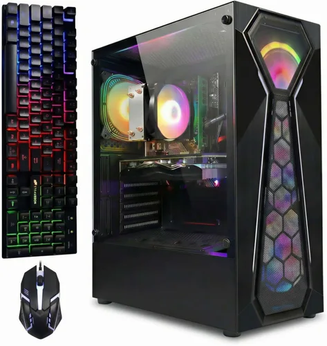 Miniatura 8 de STGAubron Computadora de escritorio para videojuegos, Radeon RX 560 4G GDDR5, Intel Core i5 hasta 3.6G, 16G RAM, 512G SSD, WiFi 6, BT 5.0
