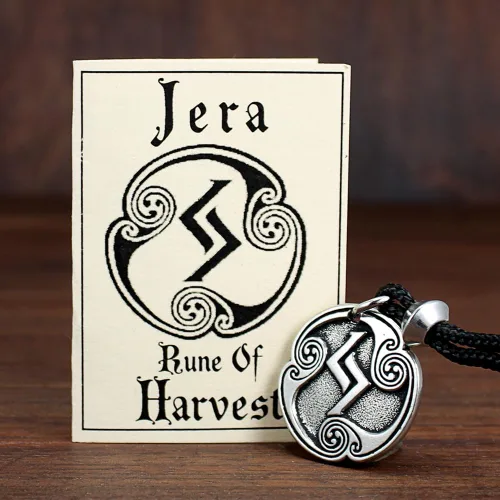Miniatura 2 de Collar con colgante de peltre Jera Jeran Jeraz Rune of Harvest, No aplicable