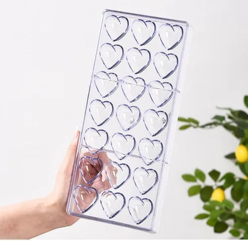 Miniatura 6 de Molde de chocolate para caramelos, molde para hacer 18 caramelos transparentes en forma de diamante, utilizado para decoración de pasteles caseros