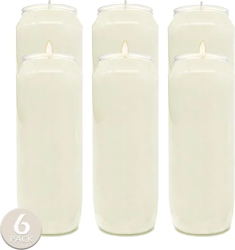 Miniatura 7 de Hyoola - Velas de oración de 9 días de 7 pulgadas de alto, velas de pilar para uso religioso, conmemorativo, decoración de fiesta, vigilia