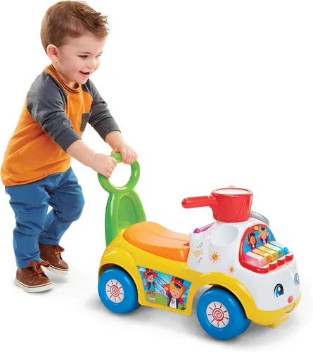 Miniatura 6 de Little People Fisher-Price Juguete con música Parade Ride-On, blanco