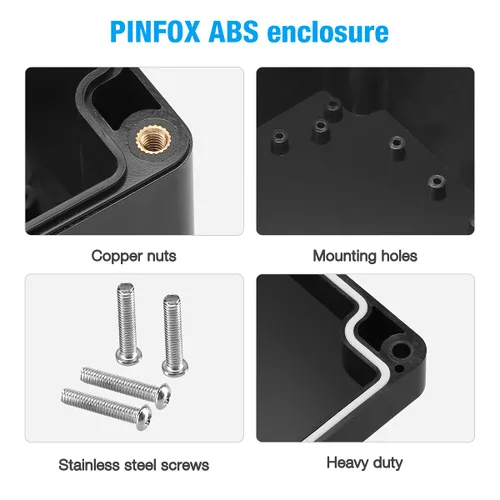 Miniatura 4 de Caja de conexiones plástica electrónica del ABS de la prenda impermeable IP65 de Pinfox del proyecto
