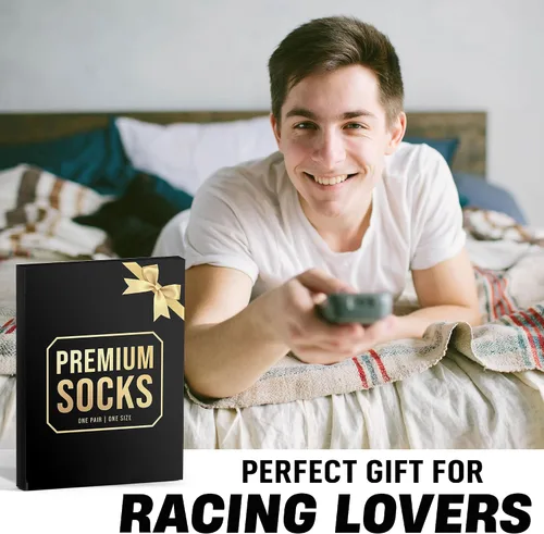 Miniatura 3 de VICRAZY F1 Racing Car, calcetines deportivos para hombres y mujeres, regalos de Fórmula 1, calcetines de carreras, rellenos de calcetines