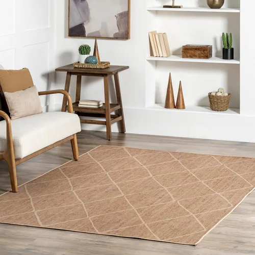 Miniatura 22 de nuLOOM Kasie Natural - Alfombra de 5 x 8 pies, lavable a máquina, antideslizante, para sala de estar, dormitorio, habitación de los niños, 2-Natural