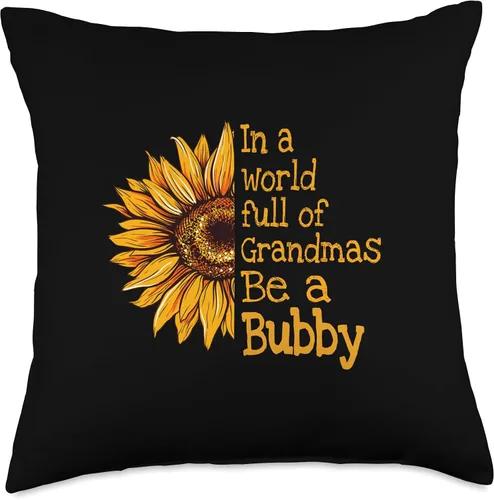 Miniatura 5 de Unique Christmas Birthday Mother's Day Gifts Shop In A World Bubby Judía Yiddish Grandma - Almohada de 16 x 16 pulgadas, multicolor