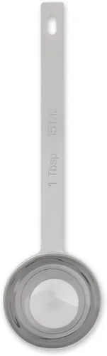 RSVP International Endurance Kitchen Collection - Cuchara medidora de acero inoxidable, apta para lavavajillas, 1 cucharada