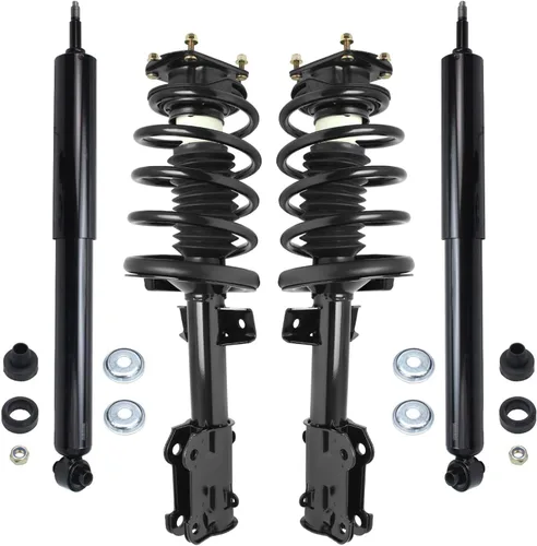 Miniatura 30 de Detroit Axle - Puntales y Amortiguadores para Chevy Traverse Buick Enclave GMC Acadia Saturn Outlook 2007-2012, 2 puntales delanteros con resorte