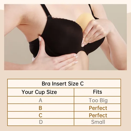 Miniatura 7 de Almohadillas de brasier para mujer, inserciones push-up KSang coser en los potenciadores de pecho añade 1-2 tamaños de taza al instante AB, C Cup