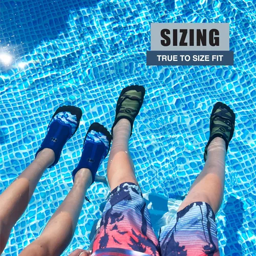 Miniatura 3 de NORTY Zapatos de agua para niños y niñas Calcetines de natación para playa, barco y piscina Diseño Skeletoe Barefoot Esenciales de crucero