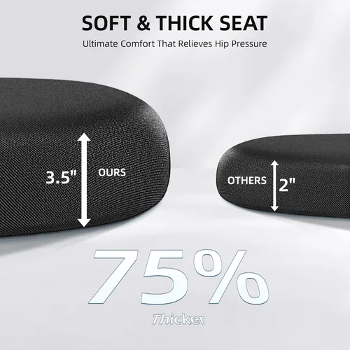 Miniatura 3 de FelixKing Silla de Oficina, Silla de Escritorio con Soporte Lumbar Ajustable, Silla de Computadora Ergonómica con Respaldo Alto y Respaldo