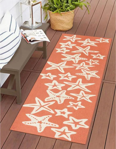 Miniatura 107 de Liora Manne CAPR5163633 - Alfombra costera para interiores y exteriores, color azul marino, 2 pies x 5 pies Cuerdas Navy