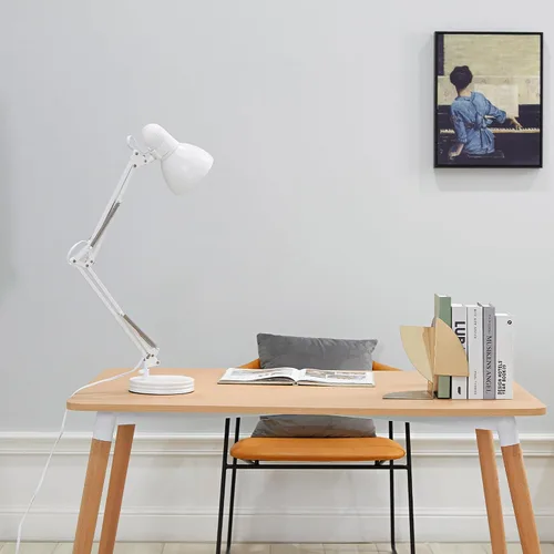 Miniatura 3 de GLOBE Electric 56060 Arden - Lámpara LED de escritorio integrada de 12", cuello de cisne ajustable, interruptor de encendido y apagado en línea