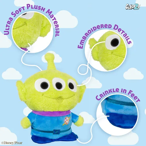 Miniatura 3 de Kids Preferred Disney Pixar Toy Story Little Green Man Alien Cuteeze - Juguete de peluche de animal relleno extra suave para bebés y niños y niñas