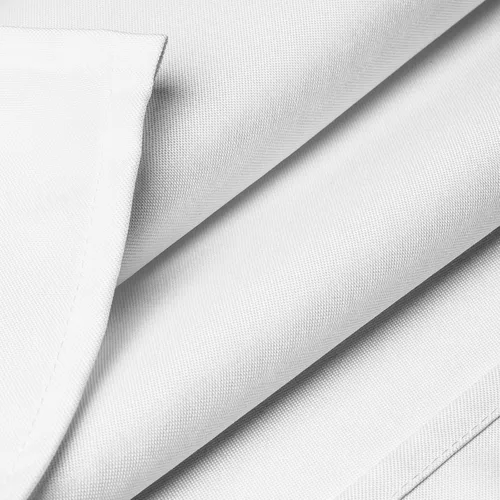 Miniatura 5 de Lann's Linens - Mantel cuadrado premium de 70 pulgadas para bodas/banquetes/restaurantes - Mantel de tela de poliéster - Blanco