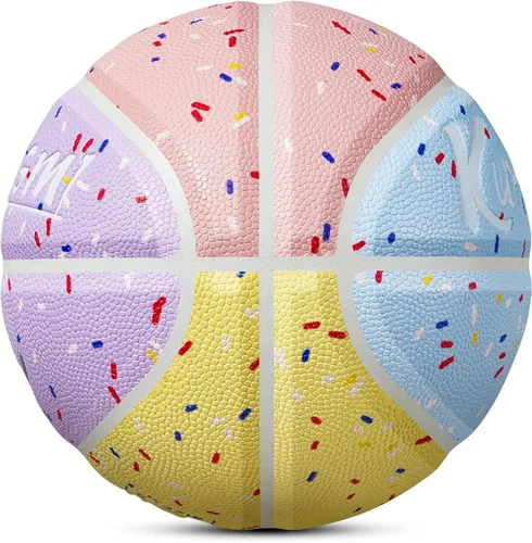 Miniatura 14 de Kuangmi Baloncesto para niños, tamaño juvenil 5 (27.5 pulgadas), tamaño infantil 4 (25.5 pulgadas), para niños y niñas, para interiores