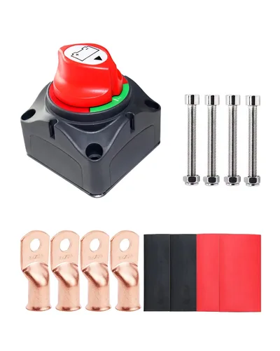 Miniatura 9 de Interruptor maestro de desconexión de batería, 12 V-48 V, impermeable, interruptor de apagado de encendido y apagado, 275 amperios de alta corriente