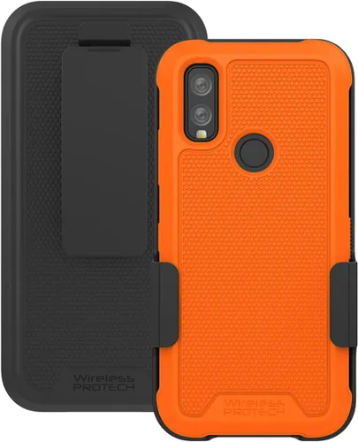 Miniatura 11 de Funda compatible con Kyocera DuraSport Phone Modelo C6930. Funda giratoria resistente con clip para cinturón y funda de TPU flexible y resistente