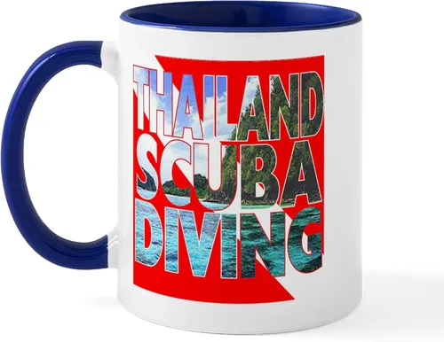 Miniatura 37 de CafePress Scuba Flag Diver Taza de café de cerámica de 11 oz (11.0 fl oz)