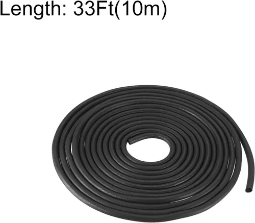 Miniatura 3 de uxcell Tira de sello de goma de espuma, 3mm (1/8") de diámetro, 10 metros (32.81 pies) de largo, EPDM redondo para sellos de bricolaje, almacenes