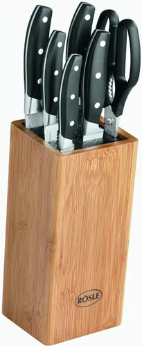 Miniatura 4 de RÖSLE Herramientas, Gadgets & Barware Otro, Bambú, Negro, Plata, Marrón, 15.4 x 7.9 x 5.5 in