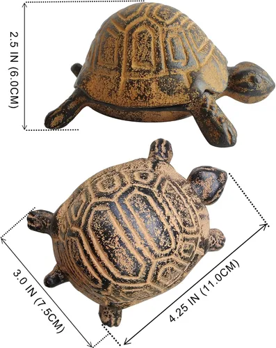 Miniatura 7 de Ocultar una llave fuera - Ocultador de llaves de repuesto - Ocultador de llaves para exteriores, caja de llaves de estatuas de tortuga de jardín