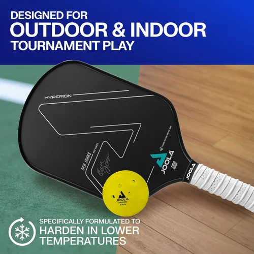 Miniatura 2 de JOOLA Primo - Pelotas de pickleball para torneos para interiores y exteriores, aprobadas por USAPA, idealmente pesadas y hechas con precisión