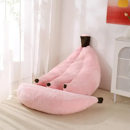 Miniatura 23 de Sofá de frijoles con otomana IEVENW en forma de banana, sofá de piso con reposapiés, cómodo sofá cama convertible para adultos, sofá de felpa