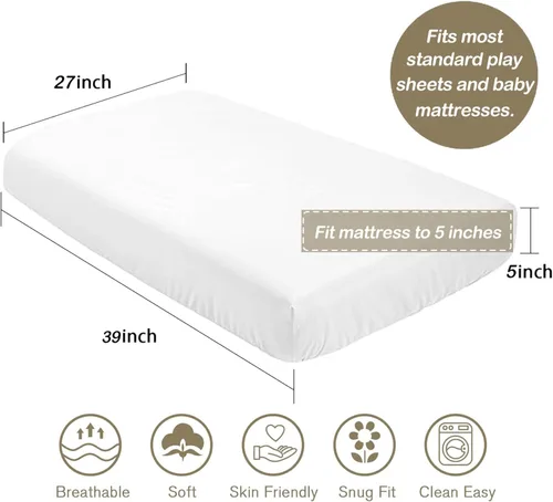 Miniatura 4 de CaTaKu Sábanas de cuna para niñas y niños – Sábanas de bebé bohemias con flores silvestres, sábanas de colchón neutro para cuna para cama