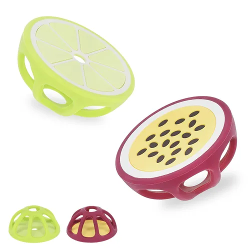 Miniatura 7 de Mordedores de silicona de mangostán y sandía, juguetes de dentición para bebés, artículos esenciales para recién nacidos, diseño fácil de sostener