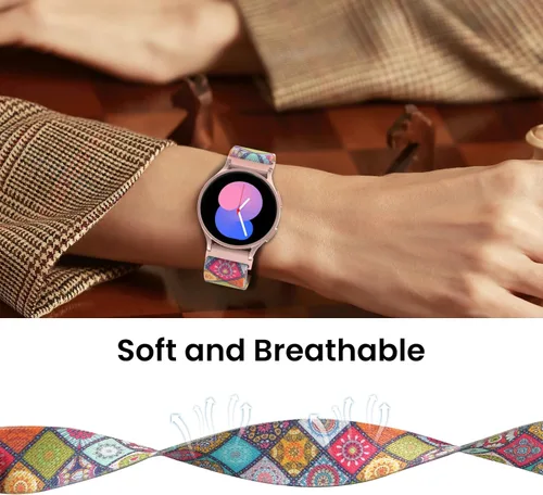 Miniatura 4 de Delidigi Bandas elásticas compatibles con Samsung Galaxy Watch 7/6/5/4 de 1.575 pulgadas, 1.732 pulgadas, Watch 6 Classic de 1.732 pulgadas, Watch 5