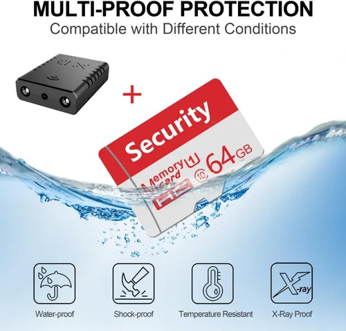 Miniatura 2 de 32G gratis: cámara inalámbrica más pequeña, cámara de seguridad WiFi HD1080P, batería de 1.5 horas, cámara de video portátil
