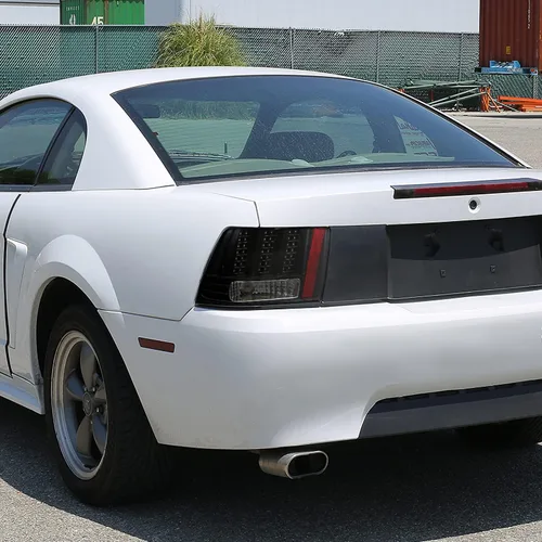 Miniatura 2 de SPEC-D TUNING Luces traseras LED negras con señal secuencial compatible con Ford Mustang 1999-2004, conjunto de par izquierdo + derecho Lente ahumado